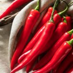Raw Red Organic Hot Finger Peppers